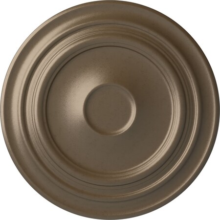 Giana Ceiling Medallion (Fits Canopies Up To 7 7/8), Hand-Painted Warm Silver, 32 5/8OD X 1 1/2P